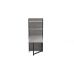 Стіл книга з етажеркою Практик 2 Ferrum-decor 1555x640x990 Чорний метал ДСП Бетон 16 мм (FRD-104631)