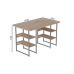 Компьютерный стол Ferrum-decor Карен 75x140x70 серый ДСП Дуб Артизан 16мм (FRD-102451)