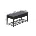 Банкетка с ящиком Дрейк 1 550x1000x400 металл Черный ДСП Сосна Кембра 16мм FRD-103047