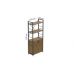 Этажерка 3/60 Ferrum-decor Серии Конект с тумбой 144x60x28 Черный ДСП Артизан (FRD-104447)
