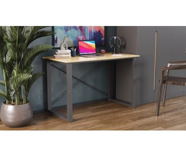 Письмовий стіл Ferrum-decor Драйв 750x1200x600 Чорний метал ДСП Дуб Артизан 32 мм (FRD-103322)