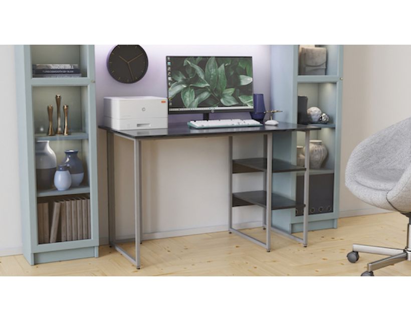 Комп'ютерний стіл Кевін 75x140x60 сірий ДСП Сосна Кембра 16мм FRD-101733