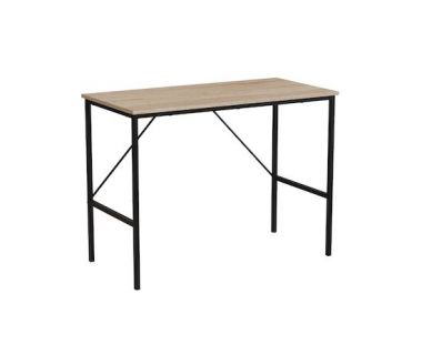 Письмовий стіл TIME Тайм Ferrum-decor 750x1000x500 Чорний метал ДСП Дуб Сонома 16 мм (FRD-104867)