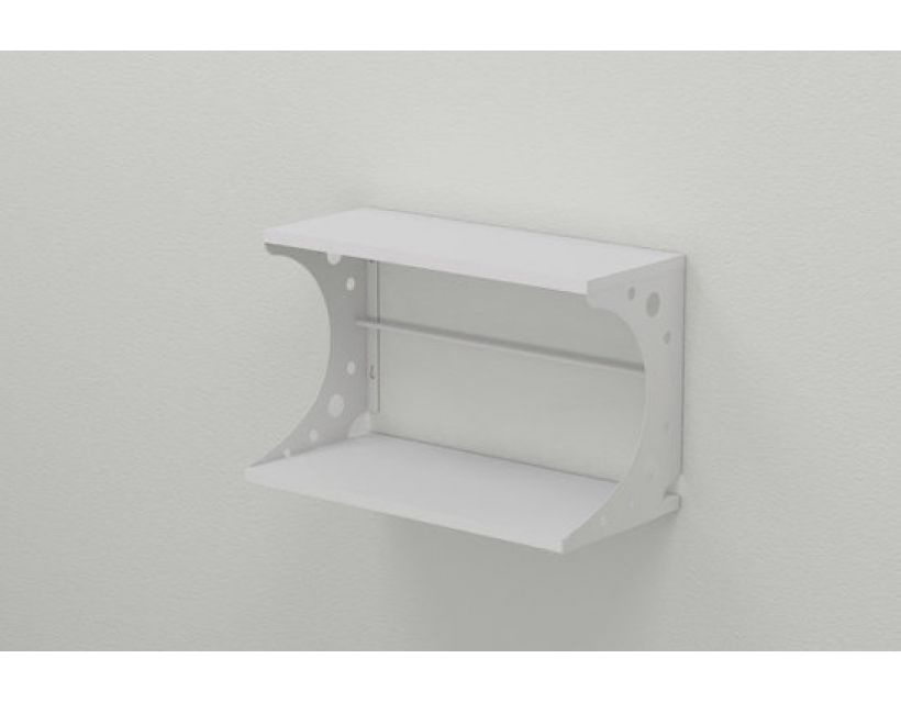 Полка настенная Ferrum-decor Букин 330x500x240 металл Белый ДСП Белый 16 мм (FRD-102849)