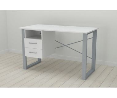 Письменный стол с ящиками Ferrum-decor Оскар 750x1200x700 металл Серый ДСП Белый 16 мм (FRD-103268) Письменный стол с ящиками Ferrum-decor Оскар 750x1200x700 металл Серый ДСП Белый 16 мм (FRD-103268)