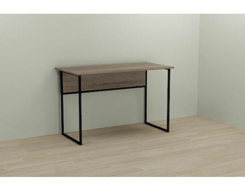 Комп'ютерний стіл Ferrum-decor Коді 75x140x60 чорний ДСП Дуб Сонома Труфель 16мм (FRD-103753)