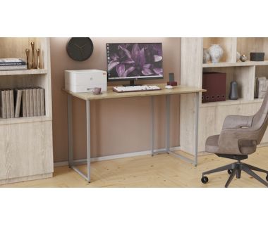 Комп'ютерний стіл Ferrum-decor Ханна 75x120x70 сірий ДСП Дуб Сонома 16мм (FRD-101432)