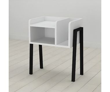 Тумба модульная Ferrum-decor Амели 540x450x320 металл Черный ДСП Белый 16 мм (FRD-103004) Тумба модульная Ferrum-decor Амели 540x450x320 металл Черный ДСП Белый 16 мм (FRD-103004)