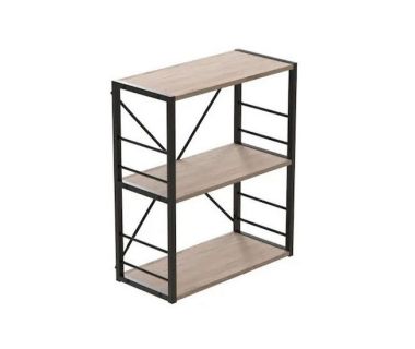 Этажерка 3/60 Ferrum-decor Серии Коннект 73x60x28 черный ДСП Дуб Артизан 16мм (FRD-104255)