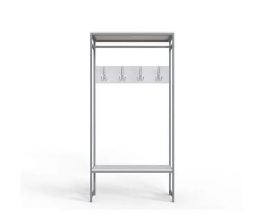 Вешалка модульная напольная Ferrum-decor Трелис 14 180x90x38 серый ДСП Белый 16мм (FRD-104355)