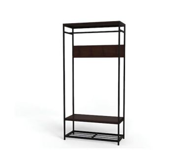 Вешалка напольная Ferrum-decor Трелис 15 180x90x38 черный ДСП Венге 16мм (FRD-105521)