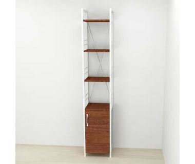 Этажерка 4/34 Ferrum-decor Серии Конект с тумбой 179x34x28 Белый ДСП Венге (FRD-105535)