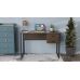 Компьютерный стол Ferrum-decor Дакота 75x140x60 черный ДСП Дуб Сонома Труфель 16мм (FRD-101928)