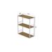 Книжкова полиця універсальна Ferrum-decor Стім 2 74x63x26 білий ДСП Дуб Артизан 16мм (FRD-104111)