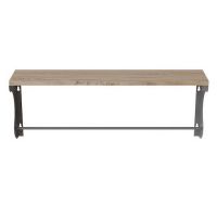 Полиця настінна Ferrum-decor Юзіби 270x500x150 метал Сірий ДСП Артизан 16 мм (FRD-102668)