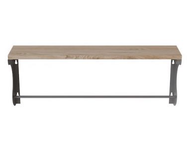 Полиця настінна Ferrum-decor Юзіби 270x500x150 метал Сірий ДСП Артизан 16 мм (FRD-102668)