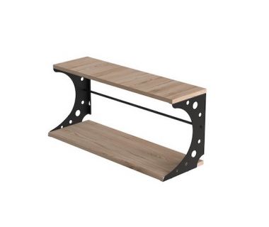 Полка настенная Ferrum-decor Букин 330x500x240 металл Черный ДСП Артизан 16 мм (FRD-102843) Полка настенная Ferrum-decor Букин 330x500x240 металл Черный ДСП Артизан 16 мм (FRD-102843)