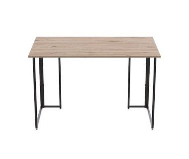 Комп'ютерний стіл Ханна 75x140x60 чорний ДСП Дуб Сан-Марино 16мм FRD-103494