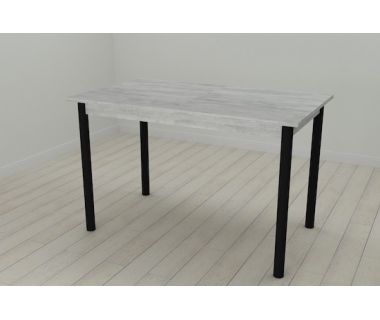 Стол кухонный Ferrum-decor Бенита 75x120x60 Черный ДСП Бетон 16мм (FRD-105566)