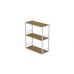 Книжкова полиця універсальна Ferrum-decor Стім 2 74x63x26 білий ДСП Дуб Артизан 16мм (FRD-104111)