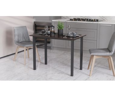 Стіл універсальний Knap Ferrum-decor 750x1200x700 Чорний метал ДСП Венге Магія 16 мм (FRD-106372)