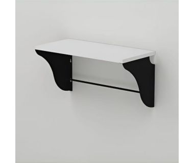 Полка настенная Ferrum-decor Комфи 260x700x240 металл Черный ДСП Белый 16 мм (FRD-102758) Полка настенная Ferrum-decor Комфи 260x700x240 металл Черный ДСП Белый 16 мм (FRD-102758)