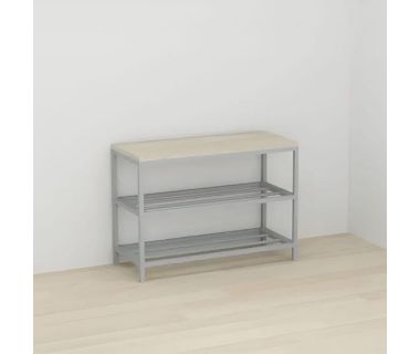 Банкетка універсальна Ferrum-decor Слайм 45x63x26 сірий ДСП Дуб Сонома 16мм (FRD-104082) Банкетка універсальна Ferrum-decor Слайм 45x63x26 сірий ДСП Дуб Сонома 16мм (FRD-104082)