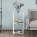 Этажерка 3/34 Ferrum-decor Серии Коннект 73x34x28 белый ДСП Бетон 16мм (FRD-105527)