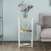 Этажерка 3/34 Ferrum-decor Серии Коннект 73x34x28 белый ДСП Дуб Сонома 16мм (FRD-104298)