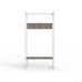 Вешалка напольная Ferrum-decor Трелис 12 180x90x38 белый ДСП Дуб Сонома Трюфель 16мм (FRD-104317)