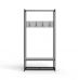 Вешалка напольная Ferrum-decor Трелис 13 180x90x38 черный ДСП Белый 16мм (FRD-104325)