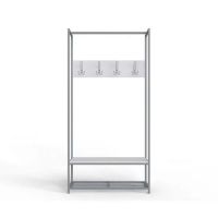 Вешалка напольная Ferrum-decor Трелис 13 180x90x38 серый ДСП Белый 16мм (FRD-104337)