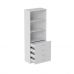 Шкаф Анжело Ferrum-decor на 3 полки из 4 ящика 1900x700x380 ДСП Белый 16 мм (FRD-105019)