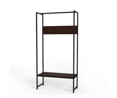 Вешалка модульная напольная Ferrum-decor Трелис 12 180x90x38 черный ДСП Венге 16мм (FRD-105519) Вешалка модульная напольная Ferrum-decor Трелис 12 180x90x38 черный ДСП Венге 16мм (FRD-105519)