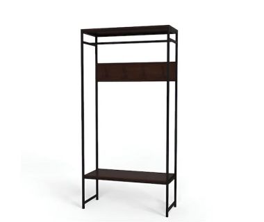 Вешалка модульная напольная Ferrum-decor Трелис 14 180x90x38 черный ДСП Венге 16мм (FRD-105522)