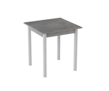 Стіл кухонний Ferrum-decor Дієго 75x80x80 Білий ДСП Бетон 16мм (FRD-105576)