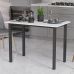 Стіл універсальний Knap Ferrum-decor 750x1400x600 Чорний метал ДСП Білий 16 мм (FRD-106354)