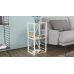 Этажерка 3/34 Ferrum-decor Серии Коннект 73x34x28 белый ДСП Дуб Сонома 16мм (FRD-104298)