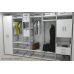 Шкаф Гардероб Уни секция 5 серии Конект Ferrum-decor 220x60x50см Серый металл ДСП Белый 32 мм (FRD-104515)