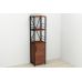 Этажерка 3/34 Ferrum-decor Серии Конект с тумбой 144x34x28 Черный ДСП Венге (FRD-105531)