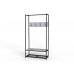 Вешалка напольная Ferrum-decor Трелис 13 180x90x38 черный ДСП Белый 16мм (FRD-104325)