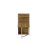 Стіл книга з етажеркою Практик 1 Ferrum-decor 1200x640x990 Білий метал ДСП Дуб Артизан 16 мм (FRD-104623)