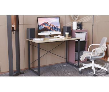 Комп'ютерний стіл Ferrum-decor Дейв 75x120x60 чорний ДСП Дуб Сонома 16мм (FRD-101974)