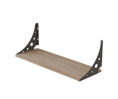 Полка настенная Ferrum-decor Ханди 2 240x500x240 металл Серый ДСП Артизан 16 мм (FRD-102569)