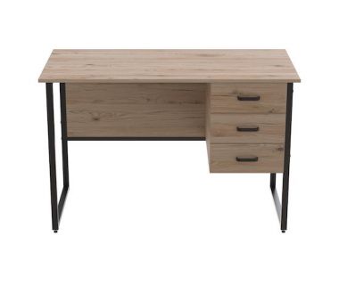 Комп'ютерний стіл Ferrum-decor Гаррі 75x120x60 чорний ДСП Дуб Артізан 16мм (FRD-103534)