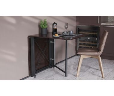 Стол-книга трансформер Орион 2 Ferrum-decor 750x1520x730 Черный металл ДСП Венге Магия 16 мм (FRD-105428) Стол-книга трансформер Орион 2 Ferrum-decor 750x1520x730 Черный металл ДСП Венге Магия 16 мм (FRD-105428)
