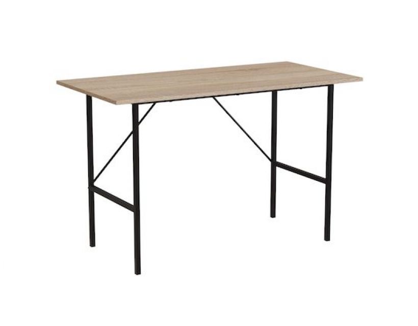 Стіл письмовий TIME Тайм Ferrum-decor 750x1200x600 Чорний метал ДСП Дуб Сонома 16 мм (FRD-104888)
