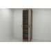 Шкаф Гардероб Уни секция 7 серии Конект Ferrum-decor 220x60x50см Черный металл ДСП Дуб Сонома Трюфель 16 мм (FRD-104562)