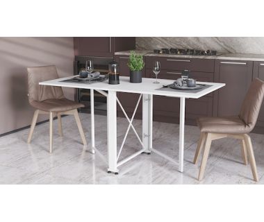 Стол-книга трансформер Орион 2 Ferrum-decor 750x1520x730 Белый металл ДСП Белый 16 мм (FRD-104590) Стол-книга трансформер Орион 2 Ferrum-decor 750x1520x730 Белый металл ДСП Белый 16 мм (FRD-104590)