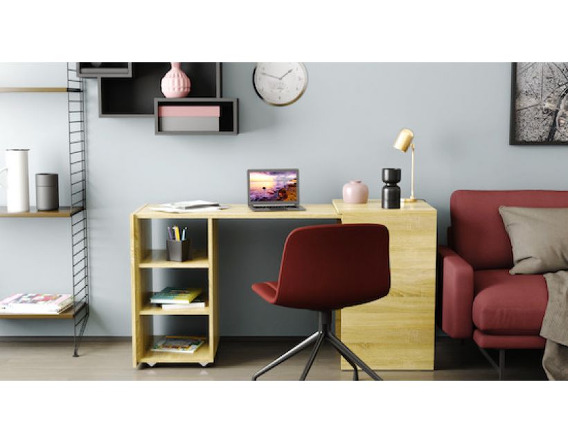 Стіл-тумба трансформер Смарт 1/1 Ferrum-decor 750x1450x500 ДСП Дуб Сонома 16 мм (FRD-105070)